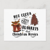 Warme Cacaodekens En Kerstfilms Schattig Briefkaart (Voorkant)