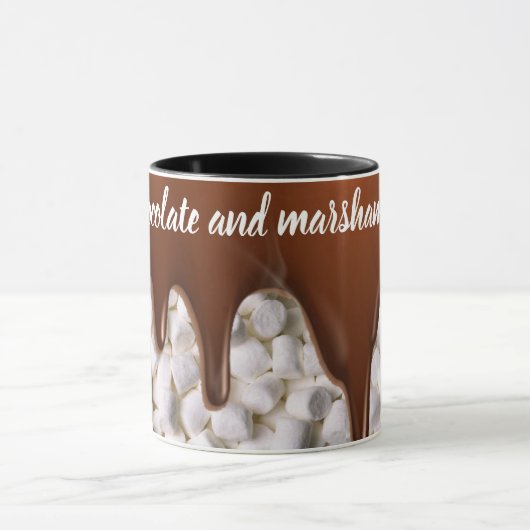 Warme chocolade en marshamallows mok (Midden)
