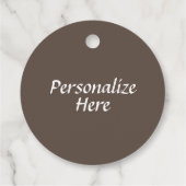 Warme chocolade en marshmallows bedankjes labels (Achterkant)