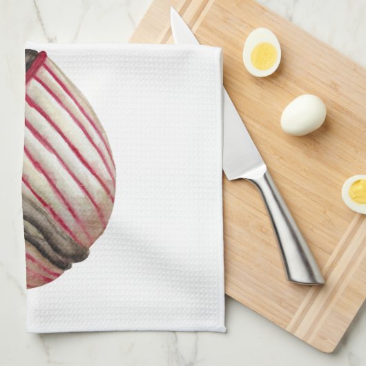 Warme chocolade en marshmallows cacao sundae theedoek (Quarter Fold)