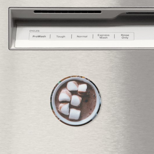 Warme chocolade en marshmallows magneet (Insitu (Vaatwasser))