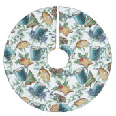 Warme chocolade, kerstkoekjes en groen kerstboom rok (Voorkant)