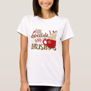 Warme Chocolade & Kerstvakantie Glitter Schitterin T-shirt