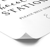 Warme Chocolade Station Bar Bord Poster (Hoek)