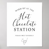 Warme Chocolade Station Bar Bord Poster (Voorkant)