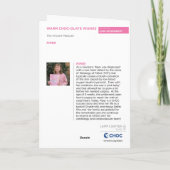 Warme Chocolade Wensen - Kinderkunst voor CHOC Bedankkaart (Achterkant)