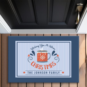 Warme Chocolade Wij Wensen U Een Warme Kerst Naam Deurmat