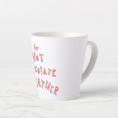 Warme chocolade winter latte mok (Rechterhoek)