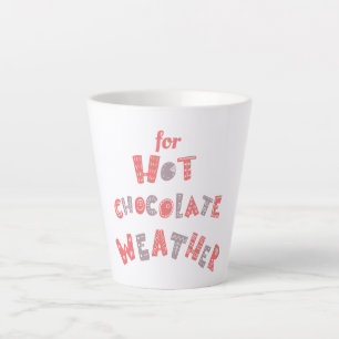 Warme chocolade winter latte mok