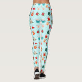 warme chocoladefeesten cacaopartij leggings (Achterkant)