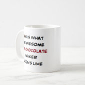 warme chocolademaker, geweldige koffiemok (Voorkant links)