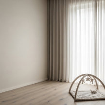Warme Crèmekleurige Babybehang Rustige Kinderkamer