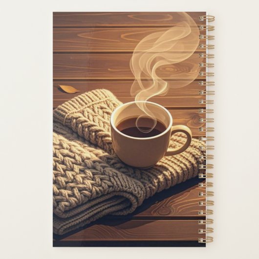 Warme deken en stomende drink planner (Achterkant)