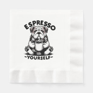 Warme Espresso Bulldog Servet