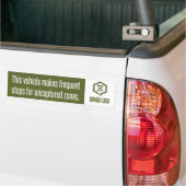 Warme frequente stoppen bumpersticker (Op Truck)