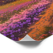 Warme gloed van zonsondergang poster (Hoek)