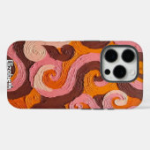 Warme golven: impasto kleurenstroom Case-Mate iPhone case (Achterkant (horizontaal))