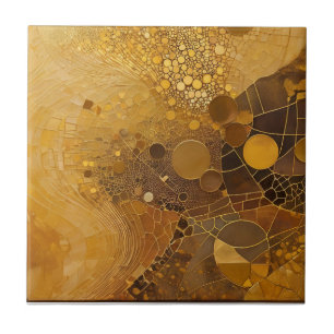 Warme gouden gloed tegeltje