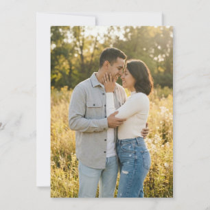 Warme Gouden Romantische Foto Kaart