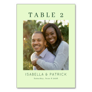 Warme Groene Minimalistische Foto Kaart