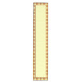 Warme herfst geruite tafelloper medium (Voorkant)