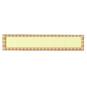 Warme herfst geruite tafelloper medium (Horizontaal)