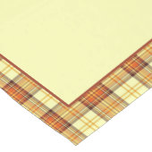 Warme herfst geruite tafelloper medium (Hoek)