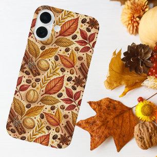  warme Herfst herfst en kaneelpatroon iPhone 16 Plus Hoesje