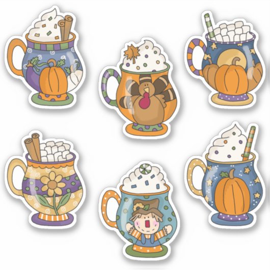 Warme Herfst Sticker (Voorkant)