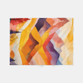Warme herfstbergen fleece deken (Voorkant (Horizontaal))
