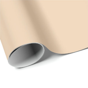 Warme herfstblonde effen kleurprint, Crème beige Cadeaupapier