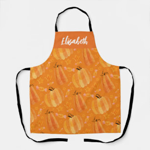 Warme herfstkleuren Gepersonaliseerd all-over prin Schort