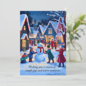 Warme Herinneringen - Kerst Kaart (Staand voorkant)