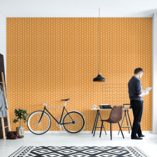 Warme honingraat patroon Wallpaper Behang