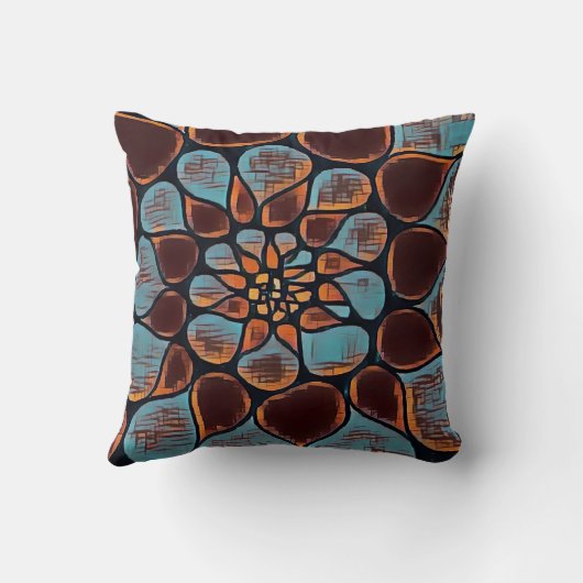 Warme impressies kussen (Achterkant)