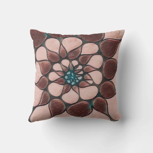 Warme impressies kussen (Achterkant)