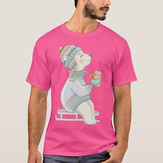 warme kerst vrienden t-shirt (Voorkant)