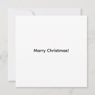 Warme Kerstkat Plat Kaart