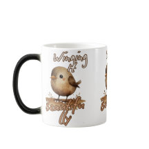 Warme kleine artistieke vogel