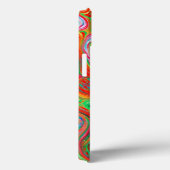 Warme kleurrijke Liquid Abstract Impressionist Case-Mate iPhone Case (Achterkant / Rechts)