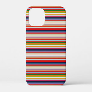 Warme kleurrijke strepen iPhone 12 mini hoesje