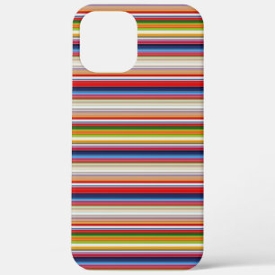 Warme kleurrijke strepen iPhone 12 pro max hoesje