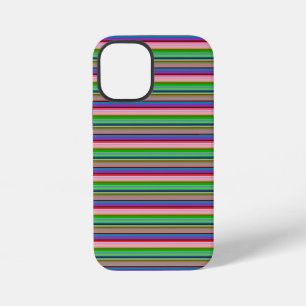 Warme kleurrijke strepen iPhone 12 mini hoesje