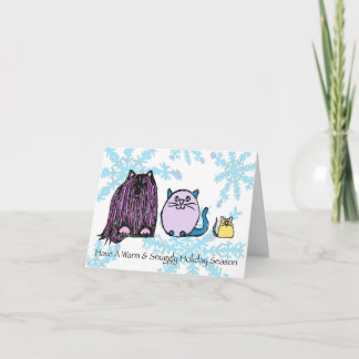 warme & knusse feestdagen - kerstkaart kaart