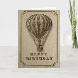 Warme luchtballon Birthday Kaart