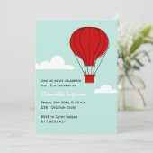 Warme luchtballon Birthday Kaart (Staand voorkant)