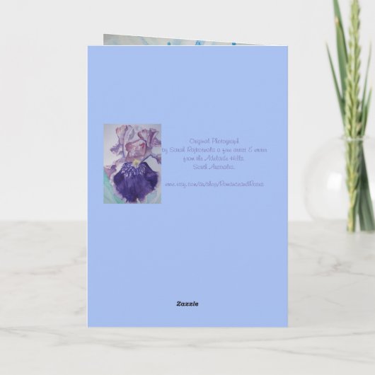 Warme luchtballon Waterverf Verjaarkaart schildere Kaart (Achterkant)