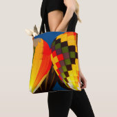 Warme luchtballonnen gloeien draagtas (Dichtbij)