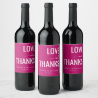 Warme Magenta Liefde Dank