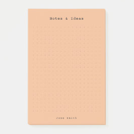 Warme, minimalistische en gepersonaliseerde retro- post-it® notes